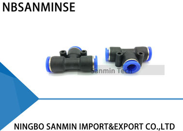 PUT Pneumatic Push Quick Plastic Fitting Tube Union Tee Fittings Air Compressor Accessories Sanmin