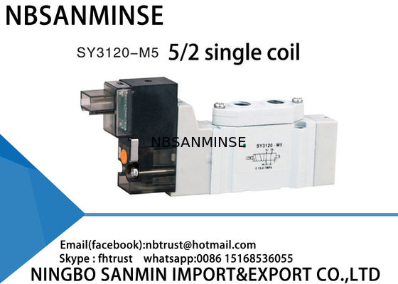 La automatización compacta neumática SMC de Mini Valve de la válvula electromagnética de SY3120 SY5120 SY7120 substituye AC220V DC24V