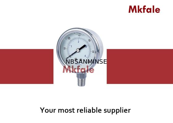 Conexión atornillada de dos piezas normal líquida del indicador de presión del acero inoxidable de la precisión