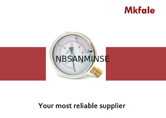 el líquido de 100m m llenó el indicador de presión del acero inoxidable del indicador de presión