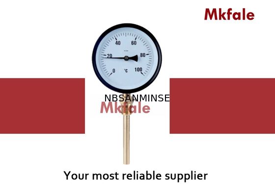 Indicador bimetálico de proceso líquido de la temperatura del indicador de presión de la caja de acero negra SMNB