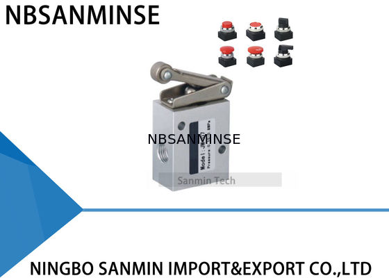 1/4 tipo neumático de tres vías de dos posiciones mecánico de la parada de la válvula mecánica de la válvula de válvula reguladora del cierre