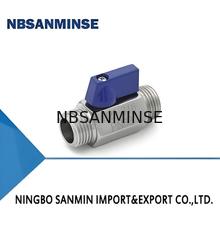 Válvula de solenoide de cilindro neumático de 1 pulgada con mini bola M/M