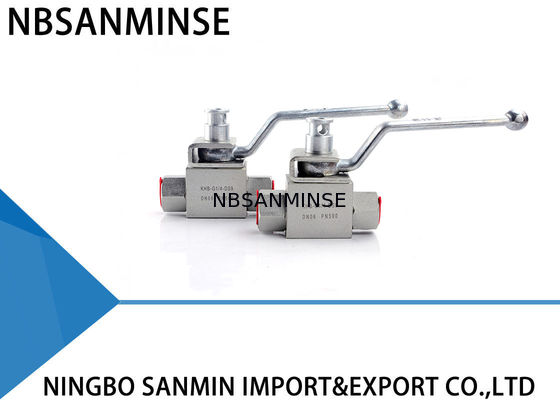 vávula de bola bloqueable hidráulica del acero de carbono de la vávula de bola de la presión 31.5MPa KHB-L