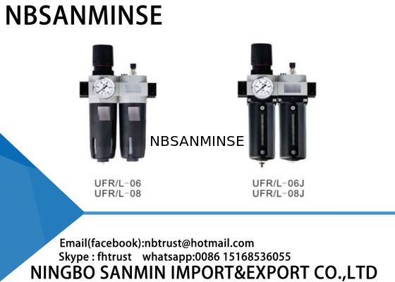 Piezas neumáticas del compresor de aire de la máquina del CNC de la automatización de las unidades FRL del lubricador del regulador del filtro de aire dos
