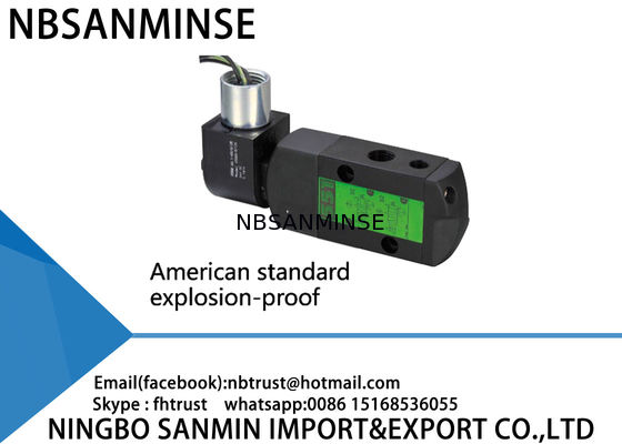 Tipo a prueba de explosiones neumático sello de la válvula electromagnética AISCO de la serie NAMUR551 de NBR PUR
