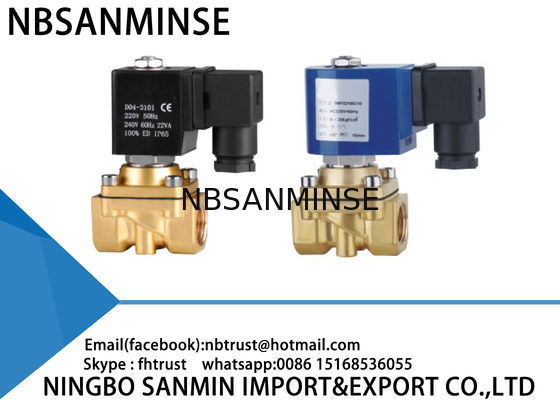 Válvula electromagnética de cobre amarillo de actuación directa