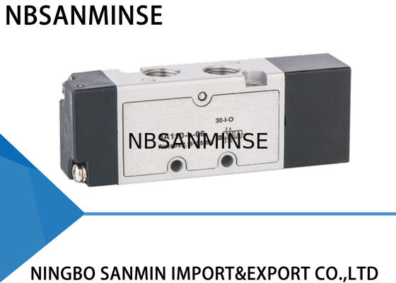 Tipo 5 serie neumática de YPC de Sanmin 4A 100-L de la válvula electromagnética de la manera del puerto 3
