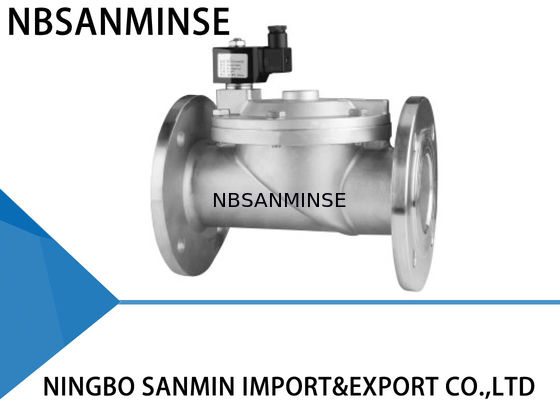Acero inoxidable normalmente abierto 304/316 de la válvula electromagnética del diámetro grande P7