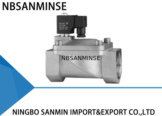 Acero inoxidable normalmente abierto 304/316 de la válvula electromagnética del diámetro grande P7