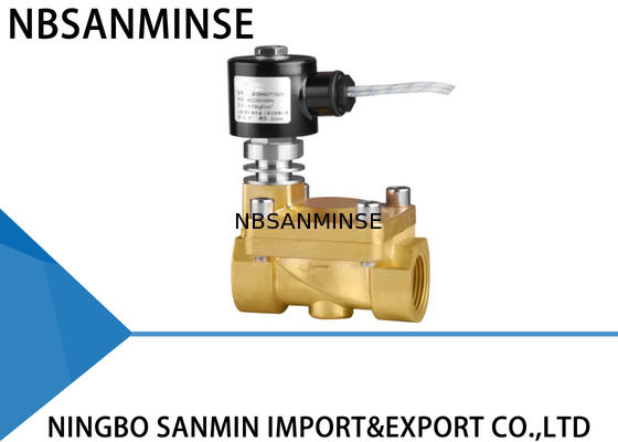 Temperatura alta-baja normalmente cerrada de cobre amarillo de la válvula electromagnética del vapor líquido del CO2