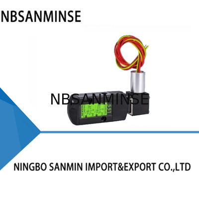 Válvula de solenoide neumática de placas de bobina pequeñas Control eléctrico único CT4 NBR PUR sellado