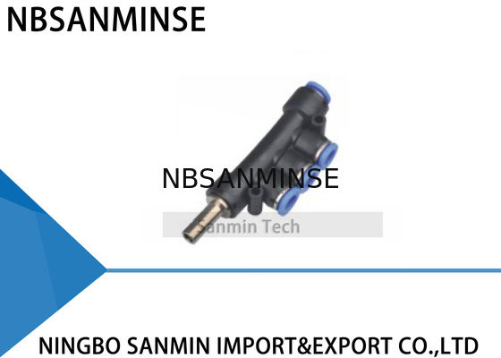 Empujar neumático de la manera de PKJ 5 hacia adentro el conector rápido Sanmin de la unión de la ensambladora del aire del reductor de la manguera de las colocaciones