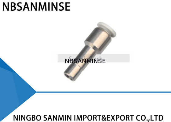 Empujar rápido de cobre amarillo del aire de las colocaciones del reductor de la manguera de la conexión de PGJ hacia adentro conector de la fontanería del tubo