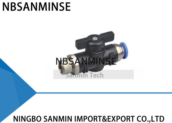 Vávula de bola compacta neumática del regulador del flujo de aire de BVC mini Sanmin de alta calidad