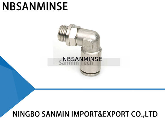El MPL todo Metal el conector masculino de las colocaciones del aire del codo de las colocaciones neumáticas del aire