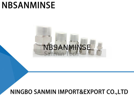 Fontanería del acero inoxidable SS316L del conector macho de la bujía métrica que cabe el aire neumático Sanmin de alta calidad que cabe
