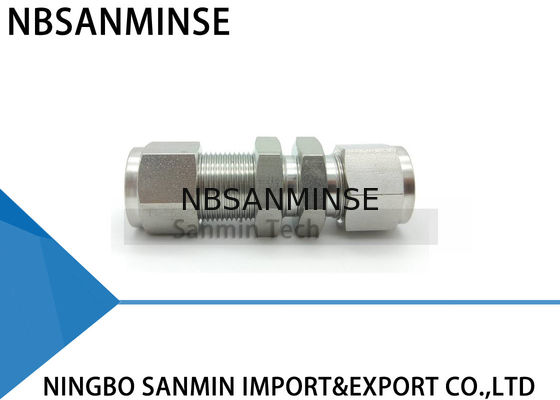 Fontanería apropiada neumática inoxidable Sanmin de alta calidad que cabe del acero SS316L de la unión del tabique hermético de los BU