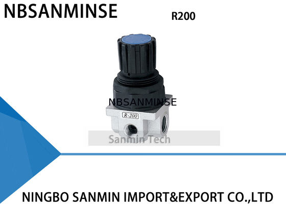 Válvula neumática comprimida G1/4 del regulador del mini aire de la válvula del regulador de la precisión del aire R200