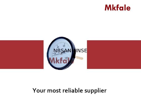 Indicador bimetálico de proceso líquido de la temperatura del indicador de presión de la caja de acero negra SMNB