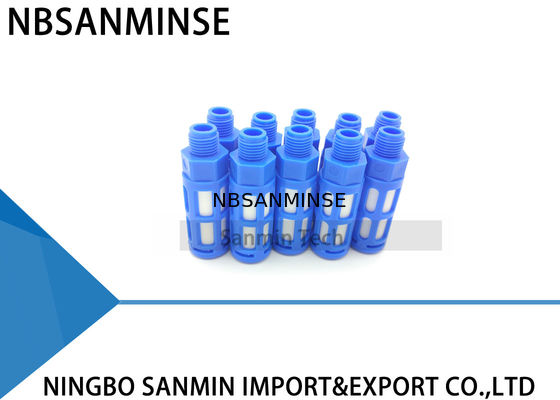 Colocaciones neumáticas NBSANMINSE 1/8 del aire del silenciador plástico 1/4 3/8 1/2 3/4 1 tipo silenciador de la fuente de alimentación del aire