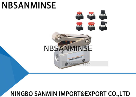 MOVIMIENTOS de NBSANMINSE 1/8 válvula de aire neumática del control de la mano de la válvula mecánica de la serie del hilo de G