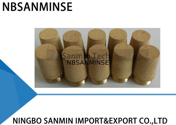 Tipo silenciador de cobre sinterizado silenciador de cobre amarillo M5 1/8 del SC de NBSANMINSE de la serie del aire de extractor del filtro 1/4 3/8 1/2 3/4 1 tamaño