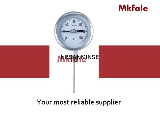 Indicador de presión líquido del termómetro bimetálico de la alta exactitud para dirigir el instrumento de la medida