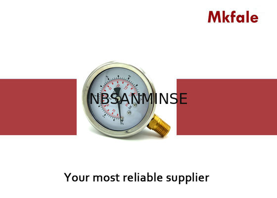 SM1SP - indicador de presión llenado líquido de 63m m L/B para el uso extremo de la vibración