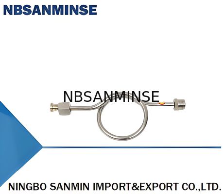 Tubo amortiguador para manómetro de acero inoxidable altamente duradero y preciso 302B DN15×DN15 para diversas aplicaciones