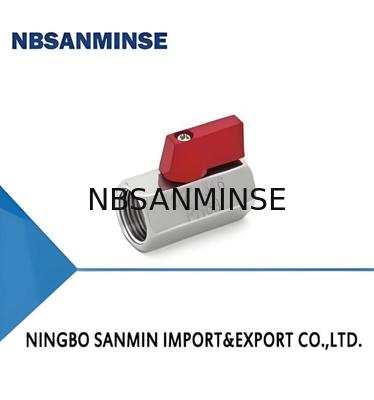 Válvula de control solenoide neumática de bola mini de 1/4 pulgada F/F PN64
