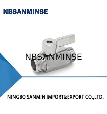 Válvula de solenoide de cilindro neumático de 1 pulgada con mini bola M/M