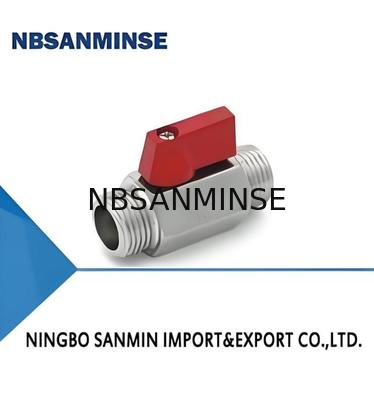 Válvula de solenoide de cilindro neumático de 1 pulgada con mini bola M/M