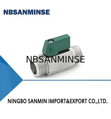 Válvula de solenoide de cilindro neumático de 1 pulgada con mini bola M/M