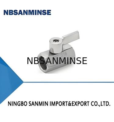 Válvula de control solenoide neumática de bola mini de 1/4 pulgada F/F PN64
