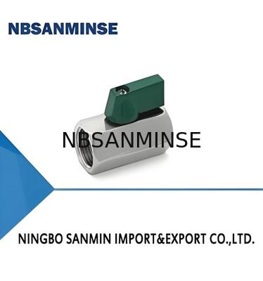 Válvula de control solenoide neumática de bola mini de 1/4 pulgada F/F PN64