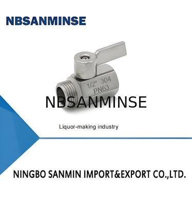 Válvula de solenoide sanitario para cilindro neumático de doble acción