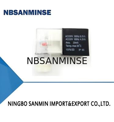 Serie de la bobina 4V210 del solenoide del tipo de conexión DIN43650B AC220V 24vdc