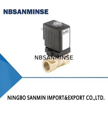 Válvula de diafragma de dos vías asistida por servo con material de acero y válvula de solenoide de latón