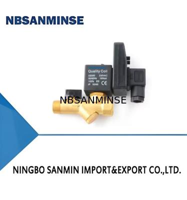 NBSANMINSE válvula de drenaje electrónica G1/2 1.6 Mpa SR-B-15 válvula de solenoide de latón DC24V AC220V