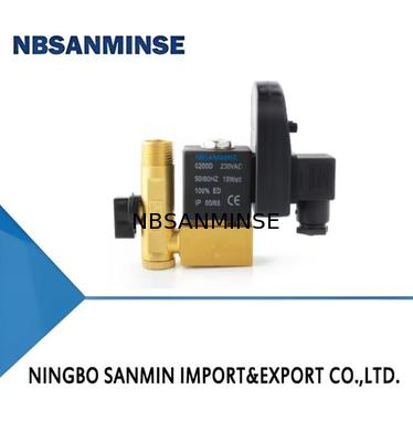 NBSANMINSE SR - A - 15 Desagüe electrónico G1 / 2 1.6Mpa válvula de escape Desagüe de agua válvula de agua DC24V AC220V de alta calidad
