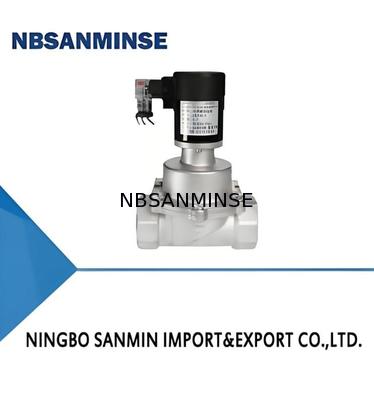 Válvula de solenoide químico de acero inoxidable 304 con voltaje DC12V-AC380V y temperatura de trabajo de 5-50 °C