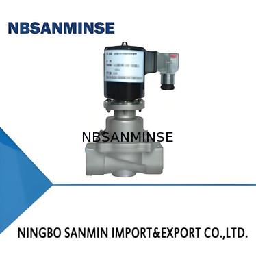 Válvula de solenoide químico de acero inoxidable 304 con voltaje DC12V-AC380V y temperatura de trabajo de 5-50 °C