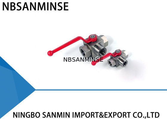 Funcionamiento de tres vías de alta presión hidráulico industrial de la vávula de bola del agua de la vávula de bola buen