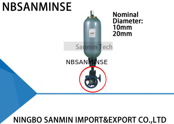 Tipo válvula de la válvula de inglete de la balanza de parada de 20m m para el acumulador hidráulico de la vejiga