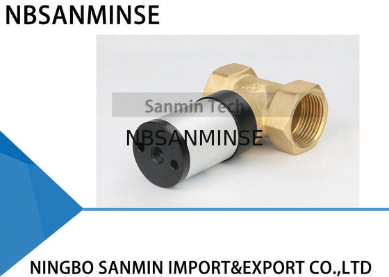 Válvula de pistón neumática material de acero inoxidable del latón de la válvula de control neumático de la serie de Q22HD para agua-aire