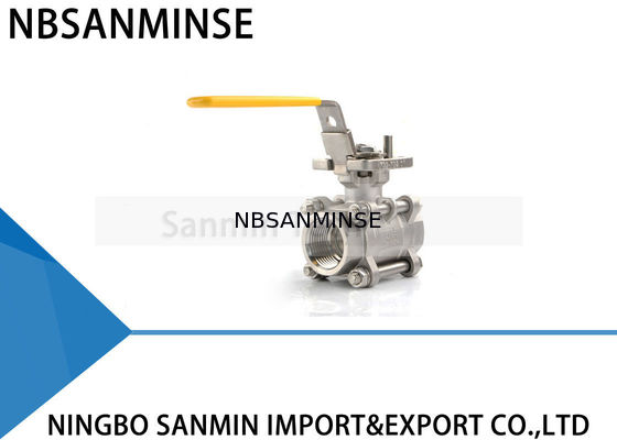 CF8M línea de alta presión hidráulica uso del tubo de agua del gas de aceite del acero inoxidable SS316 del EXTRANJERO de la vávula de bola de 1 pulgada 1000psi