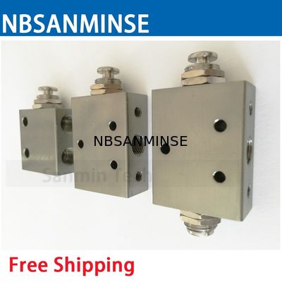 Válvula neumática de la mini del cambio de NBSANMINSE 2P 31P 3P 41P 4P 4PP válvula mecánica de la válvula M5 G 1/8 de alta calidad