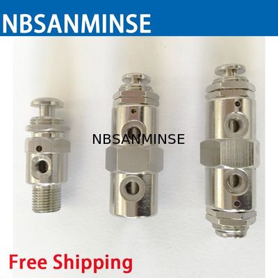 Válvula neumática de la mini del cambio de NBSANMINSE 2P 31P 3P 41P 4P 4PP válvula mecánica de la válvula M5 G 1/8 de alta calidad