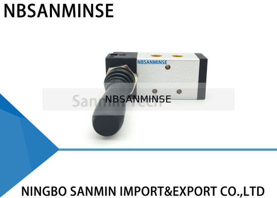 Válvula 1/8 del tirón de NBSANMINSE 4H210 4H310 4H430 1/4 3/8 control de aire de tres posiciones de tres posiciones el 1/2 de dos posiciones de cinco maneras